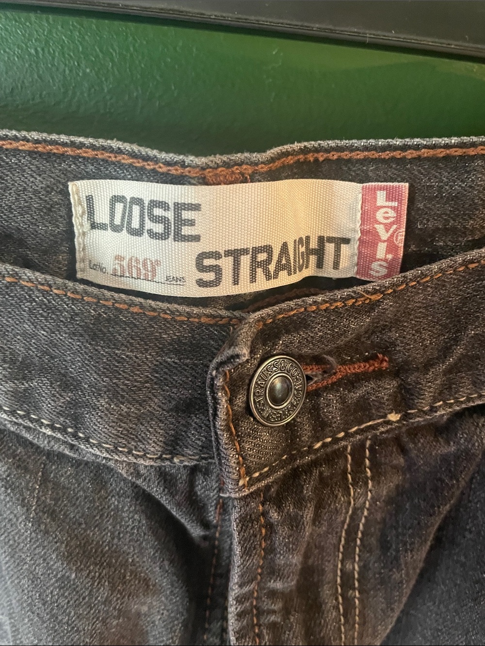 Levi's 569 Y2K Loose Straight Fit Black 34x32 - Picture 2 of 6